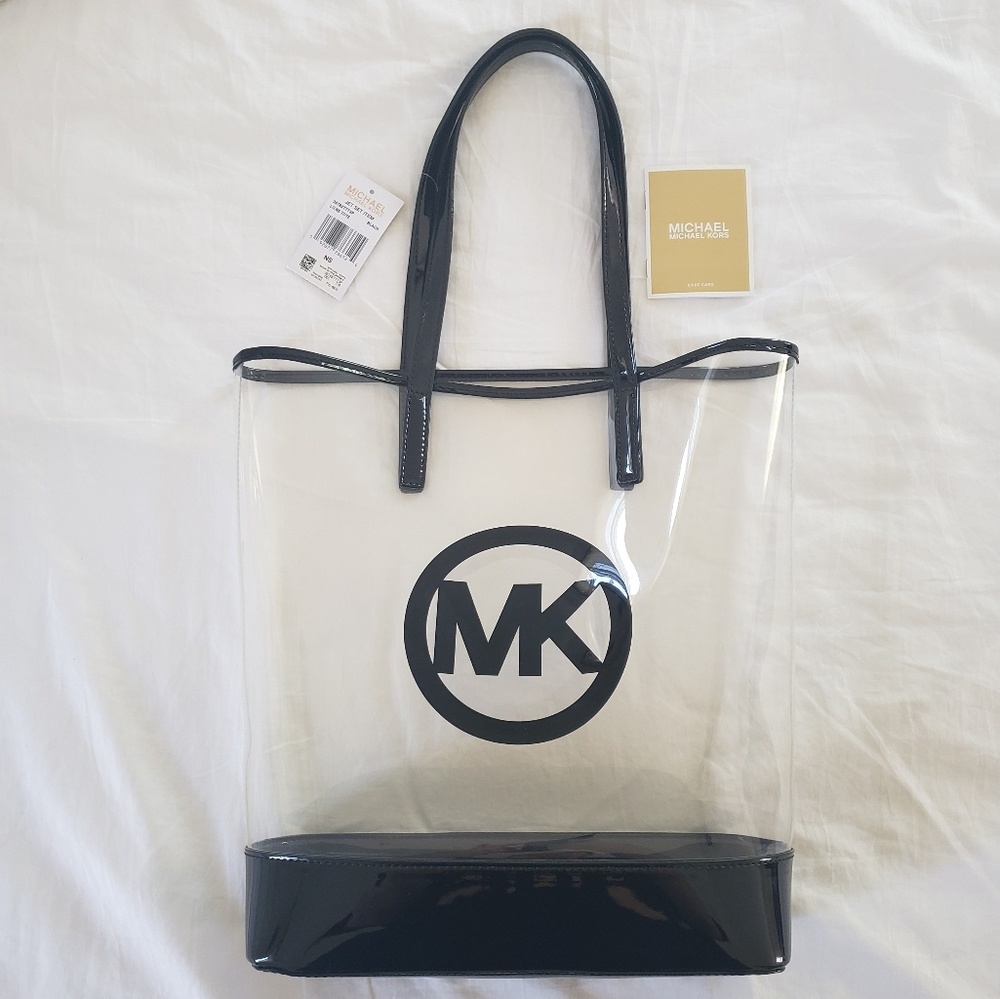 MICHAEL KORS Jet Set Item Large NS Clear Tote